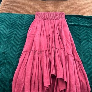 Free People Beaded Strapless dress